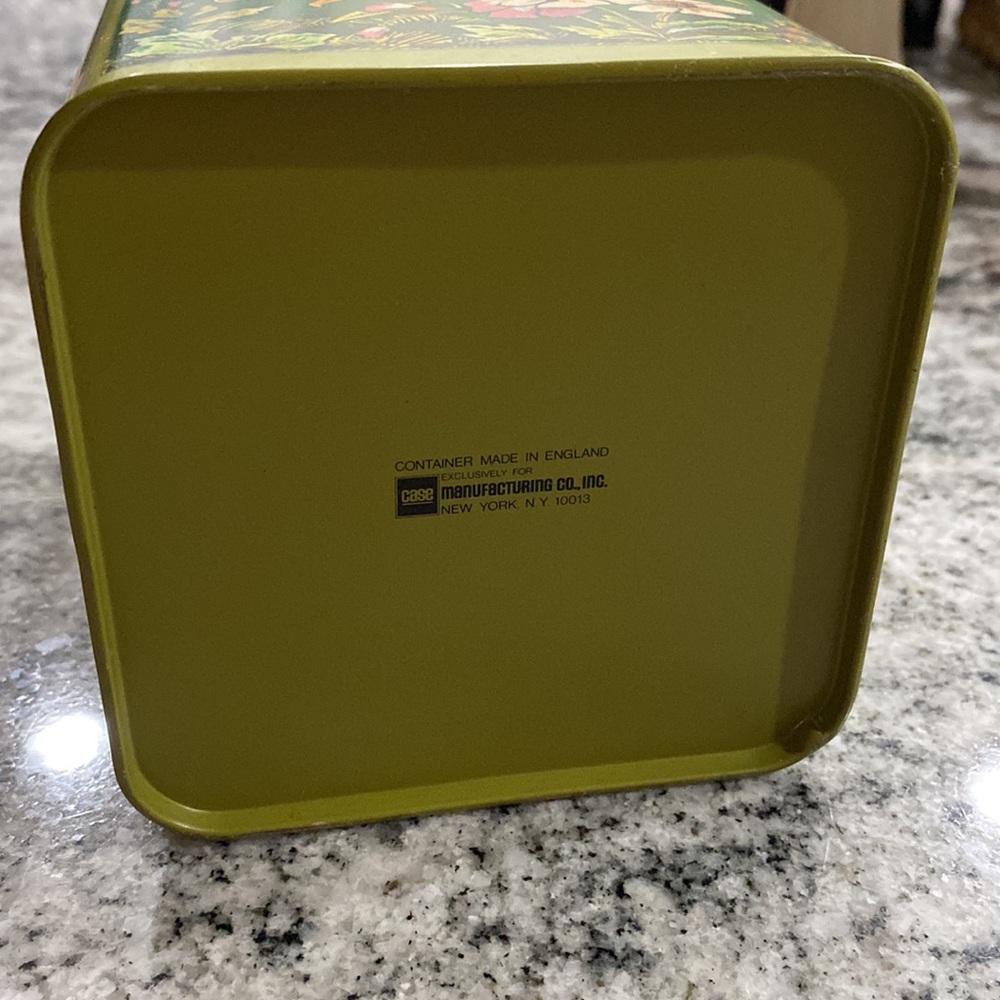 Vintage Late 70’s-Early 1980’s Green Casa Via Variccio Decorative Pasta Tin! - Picture 5 of 10